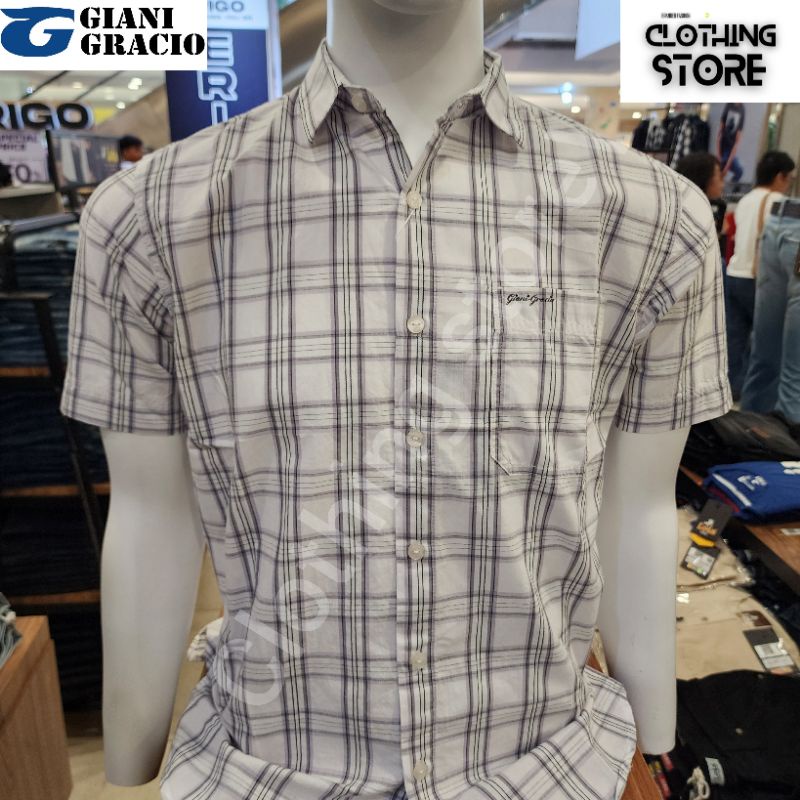 GIANI GRACIO ORIGINAL kemeja pria lengan pendek putih G7110305801