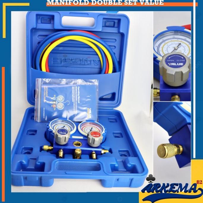 =+=+=+] MANIFOLD DOUBLE SET R410 VALUE | MANIFOLD DOUBLE R410A VALUE
