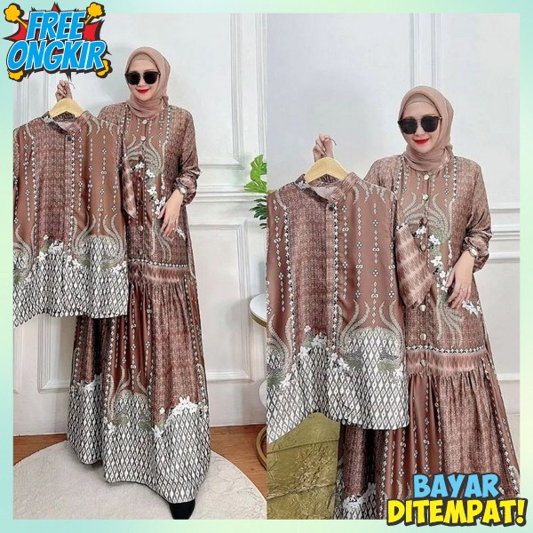 Gammis Dan Kemeja Psangan Satu Pasang Kapel Cople Baju Muslim Satu Pasang Voupld Gamis Polos Coyple 