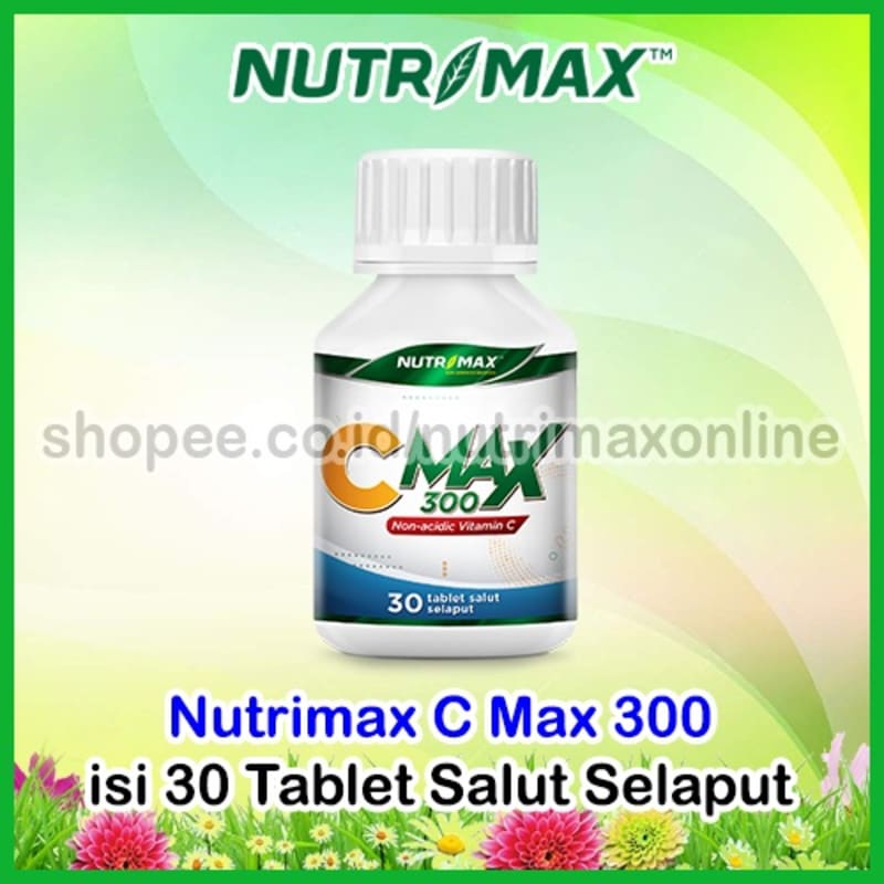 Nutrimax C MAX 300 mg Vitamin CMAX Vit Imun Daya Tahan Tubuh Tablet Plus Calcium Ascorbate Alami Sup