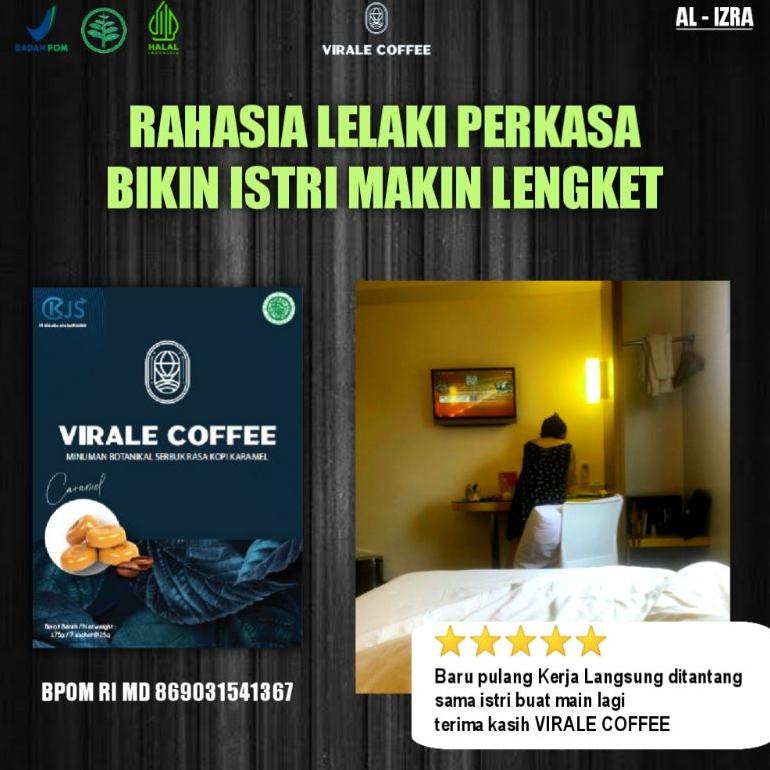 VIRALE COFFEE Kopi Stamina Pria - Obat Pembesar Alat Pital Pria Kopi Kuat Tahan Lama Original BPOM