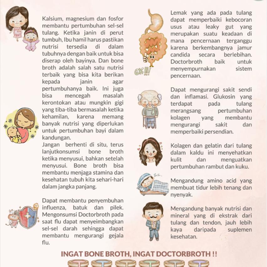 

Kaldu Tulang Doctor Broth - Chien Bening - Kaldu Ayam - Bone Broth