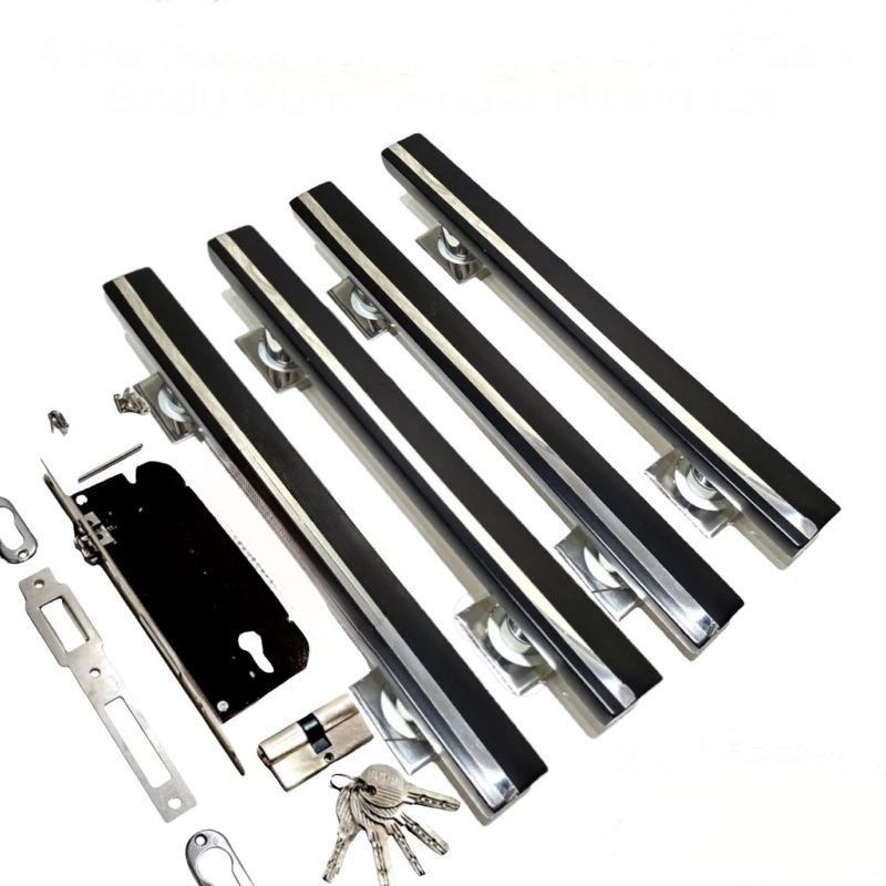 handle pintu rumah minimalis 2pasang(4biji)+body kunci