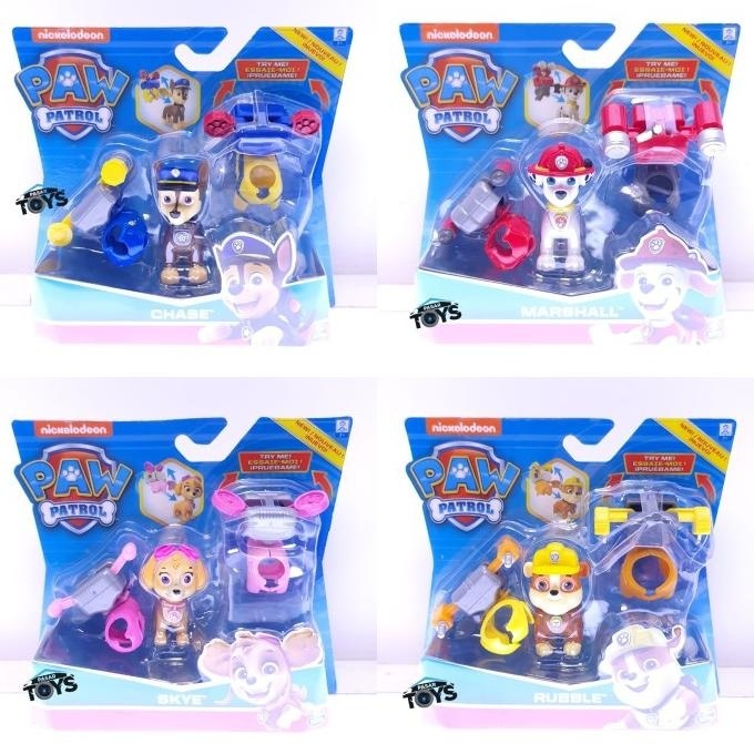 PAW Patrol Action Pack Pups Figure with 2 Clip-On Uniforms Dress Up