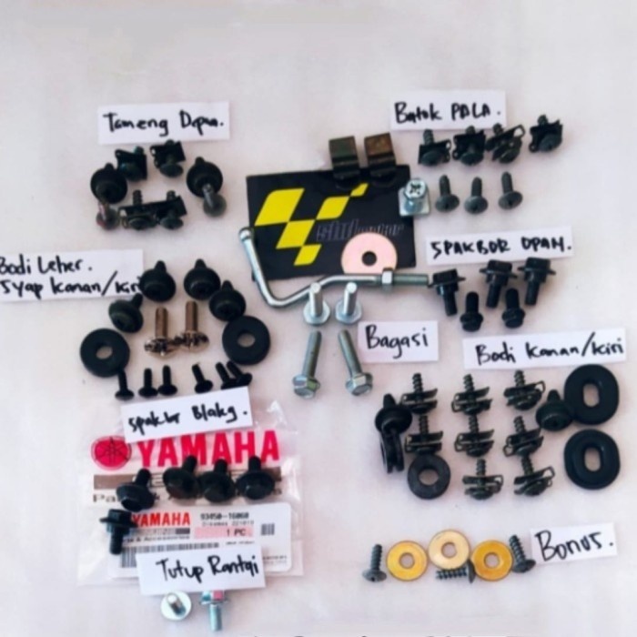 Baut Baud Full Set Body Bodi Yamaha Jupiter Z Lama 2003-2005