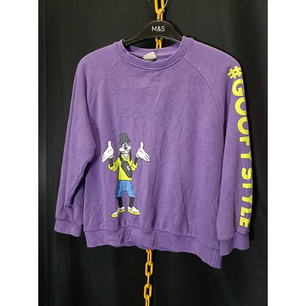 PL preloved crewneck sweater anak sweatshirt disney mickey mouse & friends X indigo bank