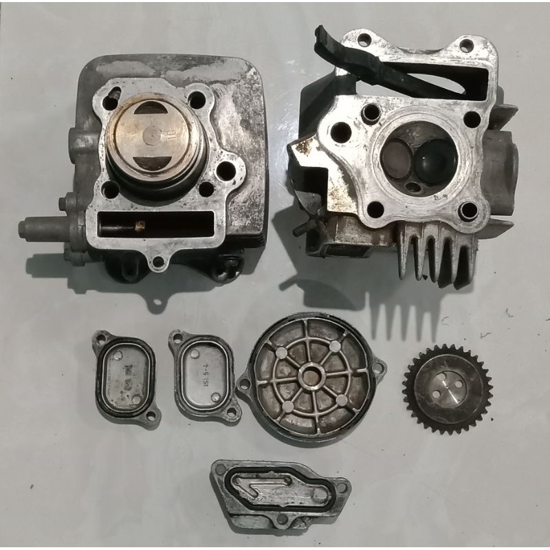 Blok head blok silinder cylinder head full set smash lama 110cc original second
