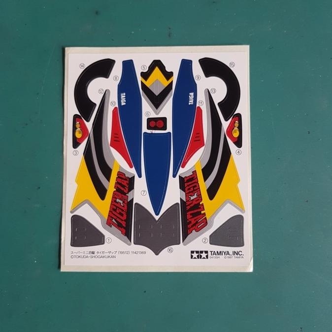 tamiya stiker tiger zap gold