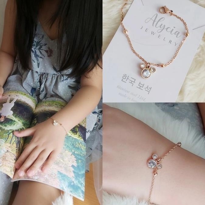 NEW PRODUK GELANG TANGAN ALYCIA GELANG TANGAN ANAK TITANIUM 