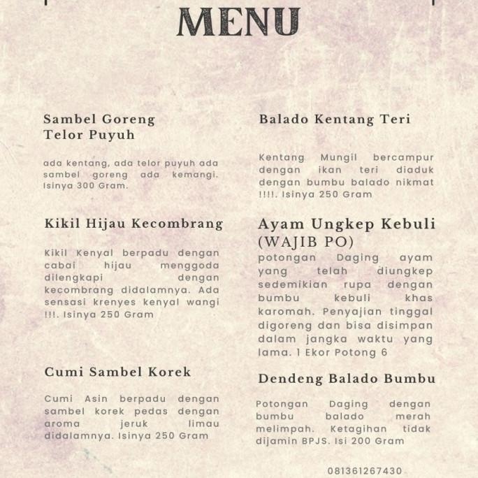 

CUMI ASIN SAMBEL KOREK KHAS KAROMAH FOOD NUSANTARA L64L