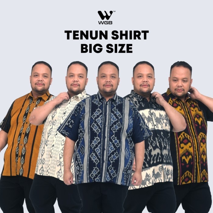Wgb Kemeja Tenun Pria Big Size Special Collection Jumbo Xl Xxl