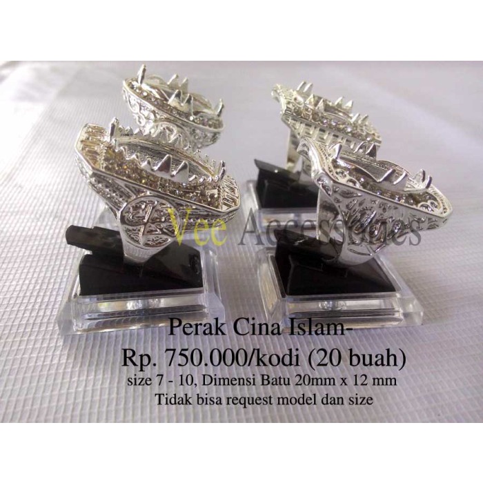 [New Ori] Ring / Emban / Ikat Cincin Perak Cina Islami Limited