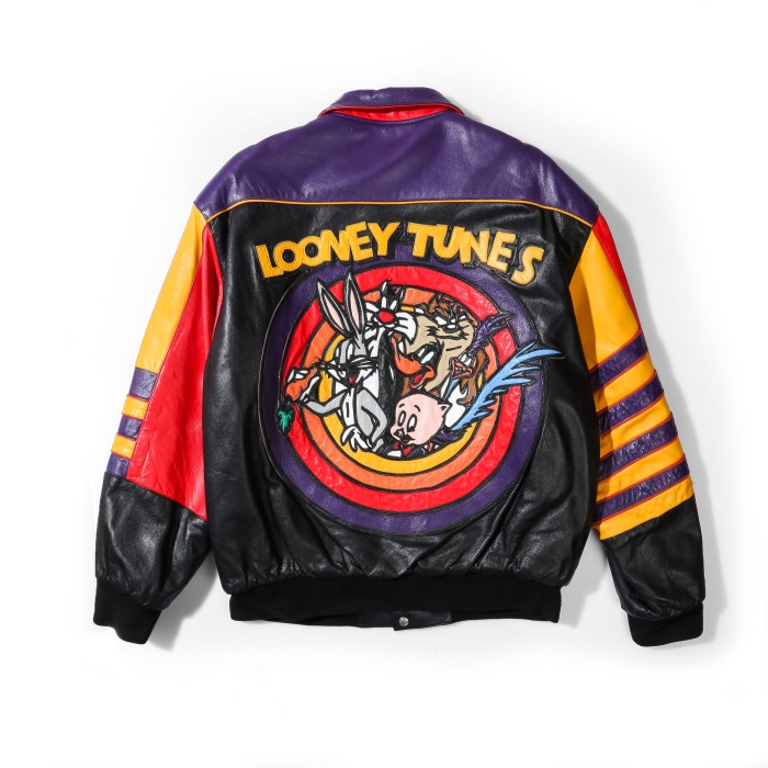 ✅New Jacket Vintage Looney Tunes Leather Limited Edition By Jeff Hamilton Diskon