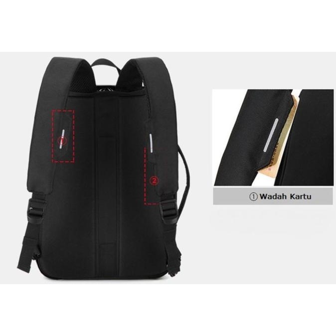 TERBARU TAS RANSEL LAPTOP 2 IN 1 BG029 