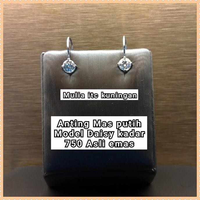 BIG SALE ANTING MAS PUTIH MODEL DAISY KADAR 750 ASLI EMAS MA 1710 