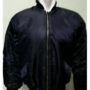 BIG SALE JAKET AU POLOS BIRU - JAKET BOMBER POLOS - JAKET TNI 