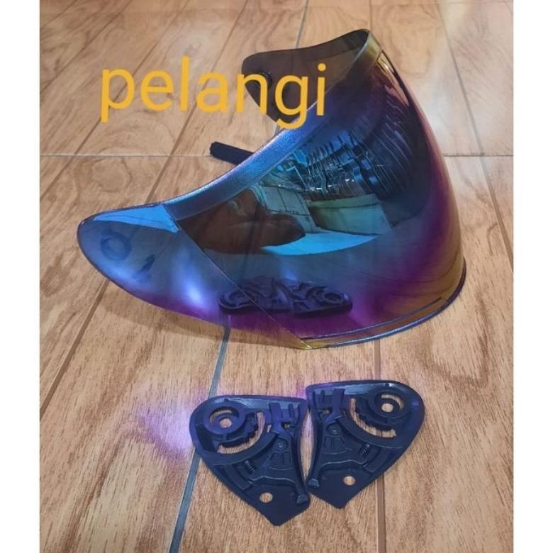 Kiu Kaca Helm Visor Helm Kyt Djmaru Dj Maru Galaxy Slide Ink Centro G2 Centro Pelangi Dan Iridium Si