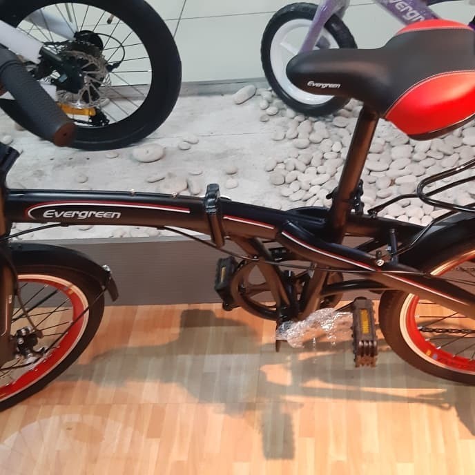 [Original] Sepeda Lipat Evergreen 20 Inch 7 Speed Rem Cakram Terbatas