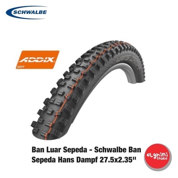 ✅New Ban Luar Sepeda - Schwalbe Ban Sepeda Hans Dampf 27.5X2.35 Limited