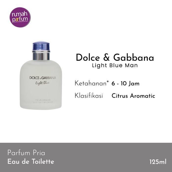 ✅New Ori Dolce  Gabbana Parfum Original Light Blue Man Diskon