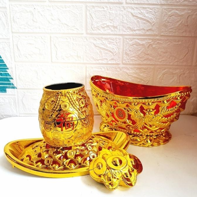 

Tempat Permen Yenpao Fu Emas Murah Candy Jar Kado Imlek Murah Yenpau Pengiriman Cepat