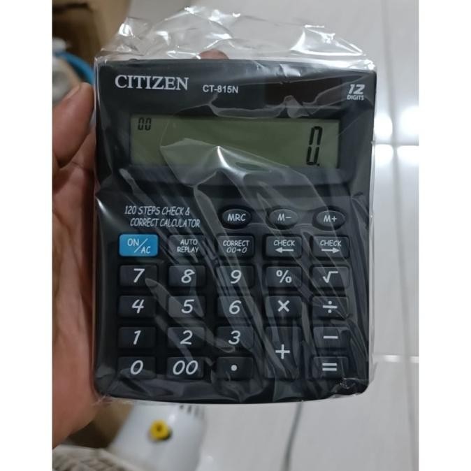 

Model baru - Kalkulator Citizen CT 815N - Kalkulator Check & Correct - 12 Digit