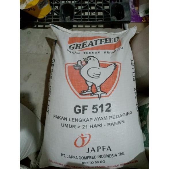 Terbaru Pakan Ayam Broiler Grower GF 512 Japfa Comfeed Repack 10 Kg