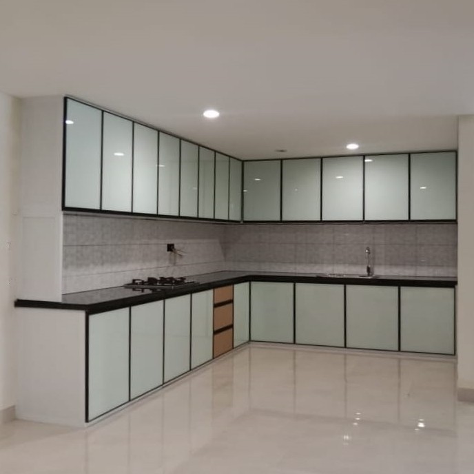 ✨Baru Kitchen Set Aluminium Kaca Glasstone Diskon