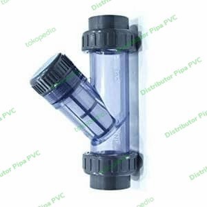 ✅Termurah Y Strainer Clear Double Union Pvc 2-1/2 Inch Dn65 Fitting Pvc Pipa Pvc Limited