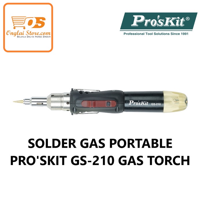 ✨New Ori Solder Gas Portable Pro'Skit Gs-210 Gas Torch Diskon