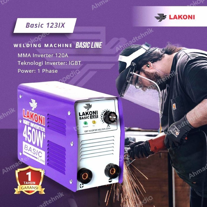 ✨New Ori Mesin Las Trafolas Lakoni 123 Ix 123Ix Hemat Listrik 450 Watt Mma 120A Limited