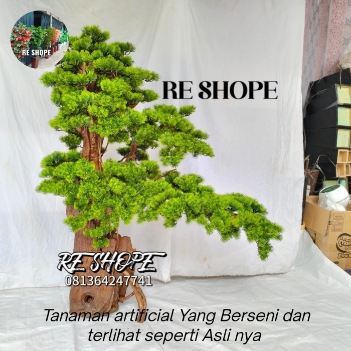 [Baru] Bonsai Aquascape Tinggi 120Cm Bonsai Cemara Pohon Artifiacial - Pinus Terbatas