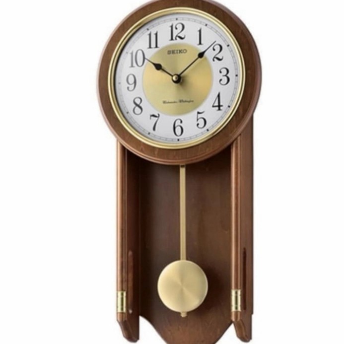 [Baru] Jam Dinding Kayu Seiko Qxh073B Qxh073 Diskon