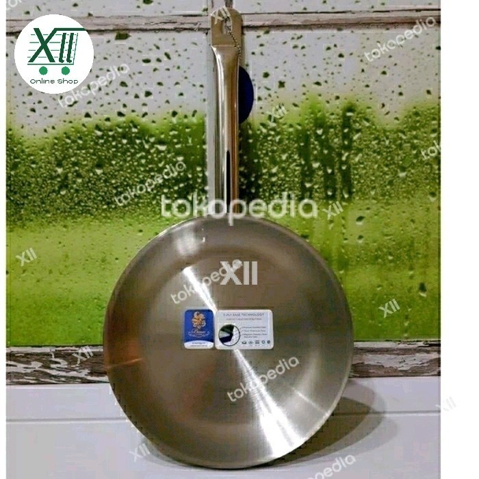 [New Ori] Bima Chef Fry Pan 28Cm Wajan Induksi Stainless Sus 304 Bp1901528 Diskon