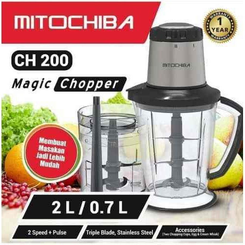 [New Ori] Chopper Mitochiba Ch 200 / Food Processor Mitochiba 200 Terbaru