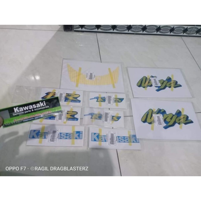 [New] Striping Stiker Full Set Ninja Rr Old Biru 2006 Original Kawasaki Berkualitas