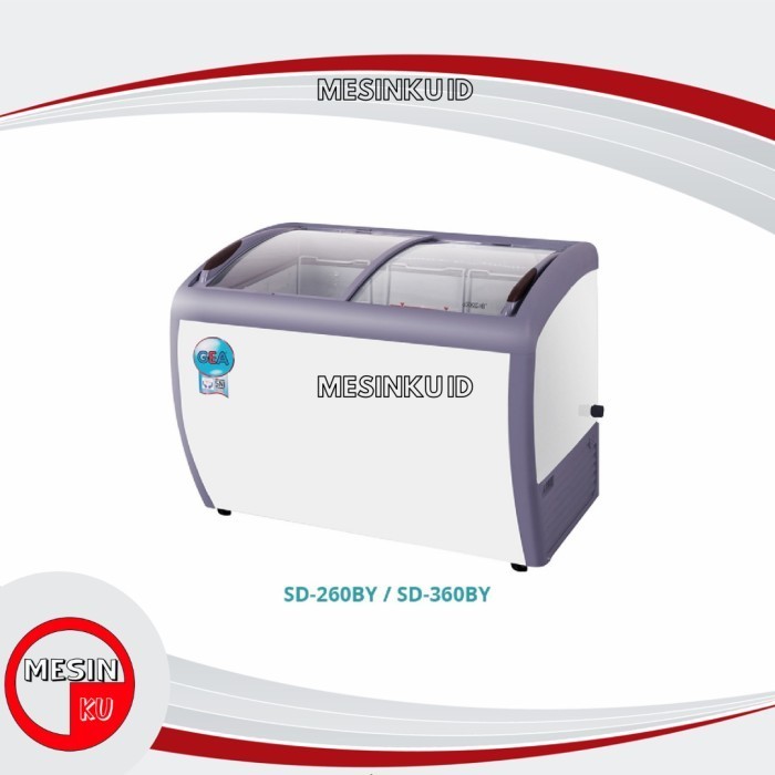 [New] Gea Sliding Curve Glass Freezer Gea Sd-360By - Sd 360By Terbaru