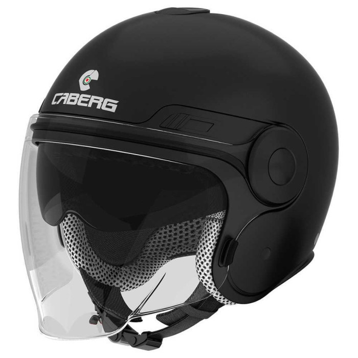 [Ori] Helm Caberg Uptown Black Halface Visor Hitam Half Face Non Nolan Terbatas