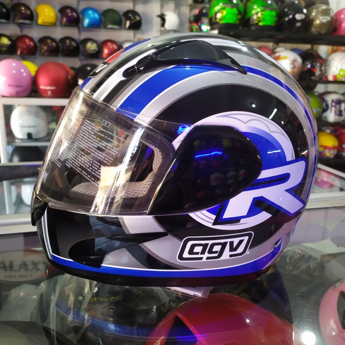 [New] Agv Helm Gp 1One Motif Blue Size Xl Diskon
