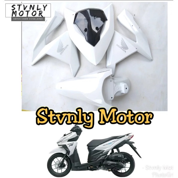 [New] Cover Bodi Tameng Depan Vario 125 Dan 150 Putih Terbaru