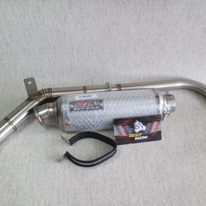 [Original] Knalpot Racing Vixion Rc3 Full Stainless Ori Berkualitas