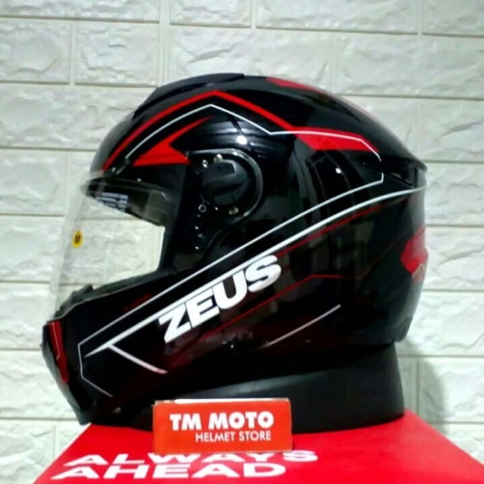 [New] Helm Zeus Zs811 / Z811 Al5 Black Red Terbatas