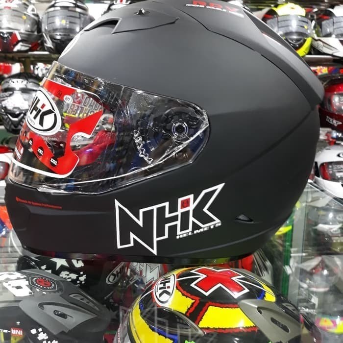 [New] Helm Nhk Gp1000 Solid Black Doff Gp 1000 Hitam Dof Terbaru