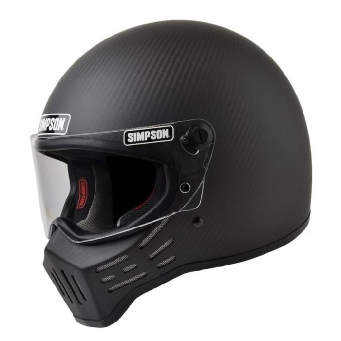 [Ori] Simpson M30 Bandit Carbon Satin Helm Full Face  Helm Classic Simpson Diskon