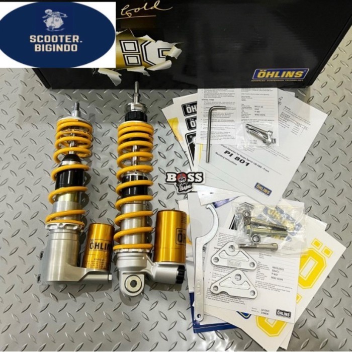 [Ori] Shock Tabung Ohlins Front  Rear Vespa S Lx Lxv Et 4 Limited