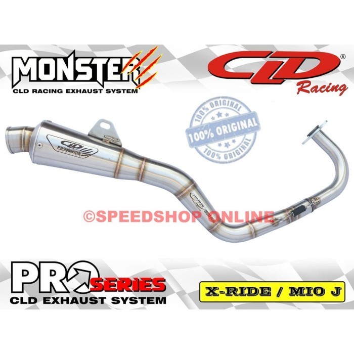 [Original] Knalpot Cld Yamaha Mio J X Ride Original Type Monster Pro Terbatas