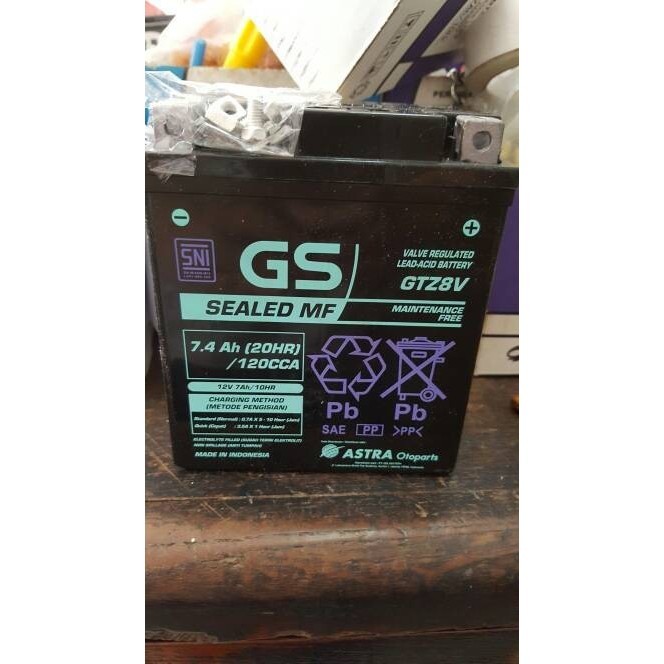 [Ori] Jual Aki Motor R25 Merk Gs Astra 7.4 Ampere Berkualitas