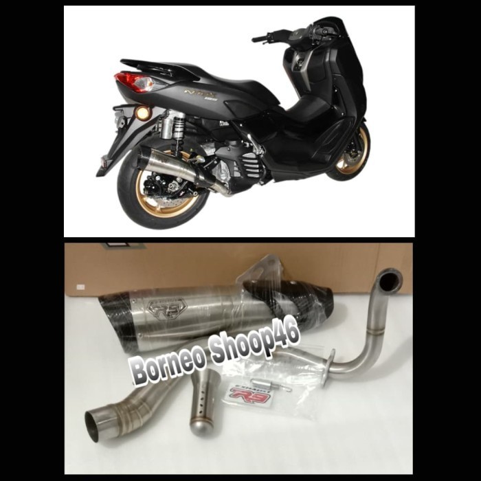 [Original] Knalpot R9 H2 Ss Series Yamaha Nmax Knapot Nmax R9 H2 Ss Full System Limited