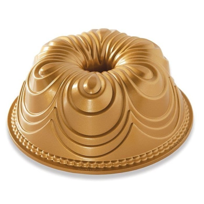 

[New Ori] Nordic Ware Bundt Chiffon Pan Gold Loyang Kue Bulat Nordic Diskon
