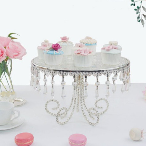 

[New Ori] Tempat Kue Crafted Transparent Crystal Cake Stand Cake Untuk Dekorasi Limited